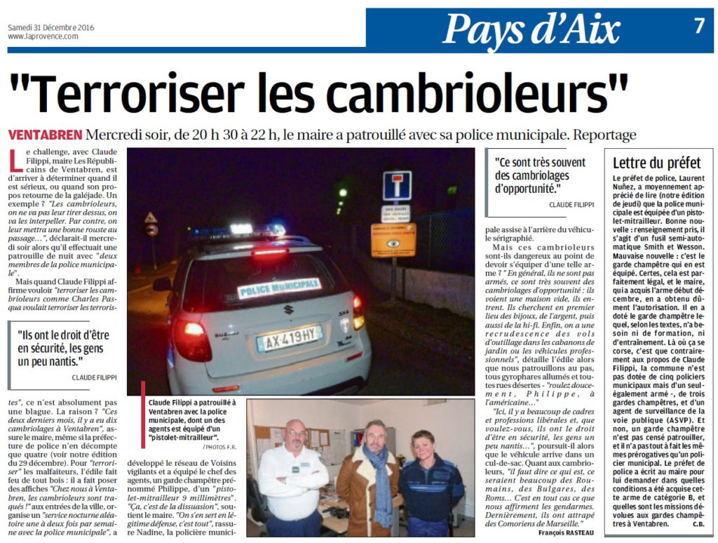 Article La Provence 31_12_2016