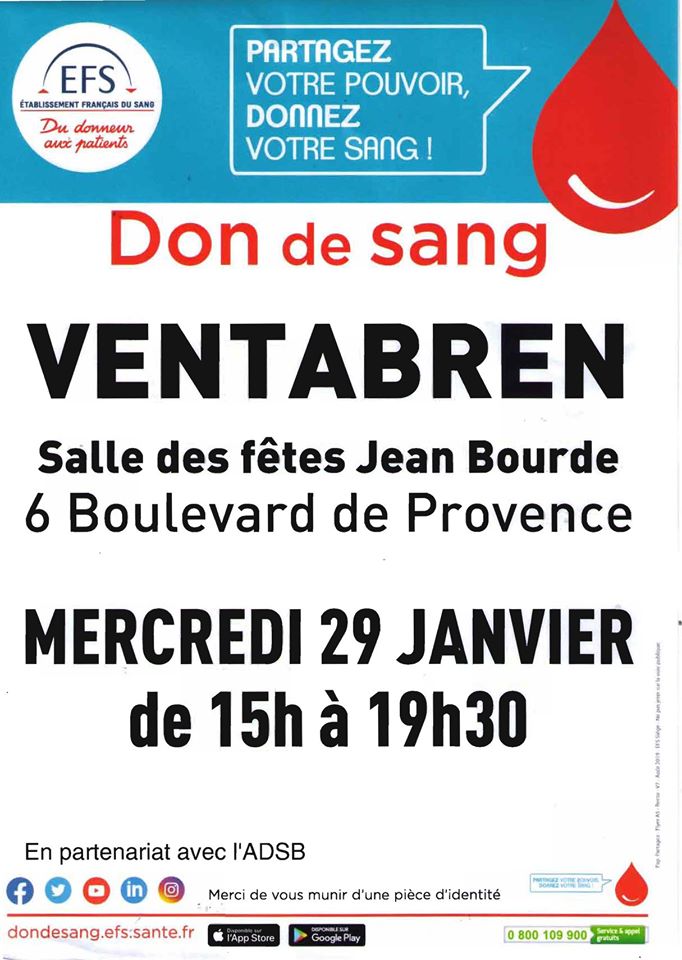 ANNULEE Collecte de sang