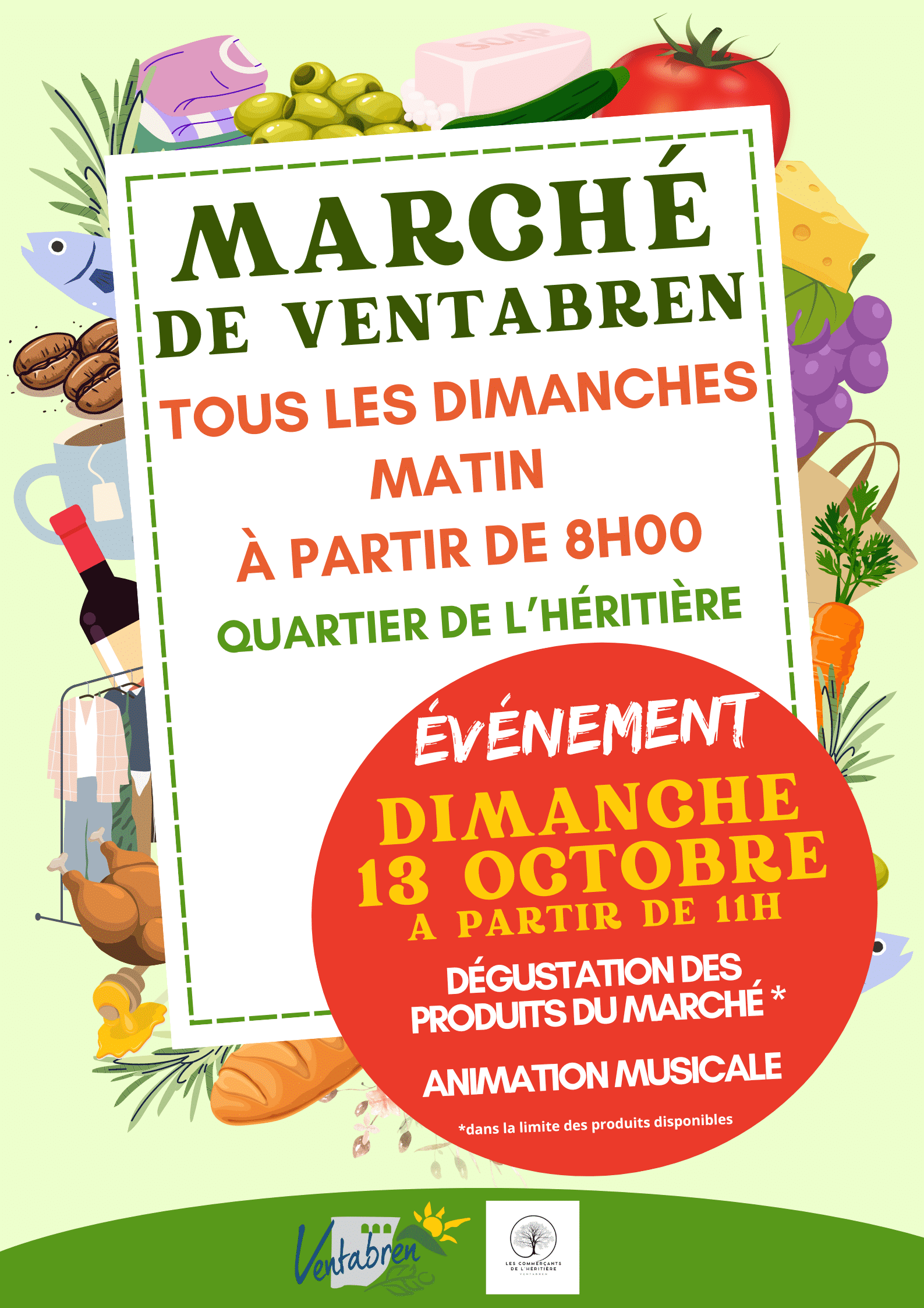 ANIMATIONS AU MARCHE DE VENTABREN
