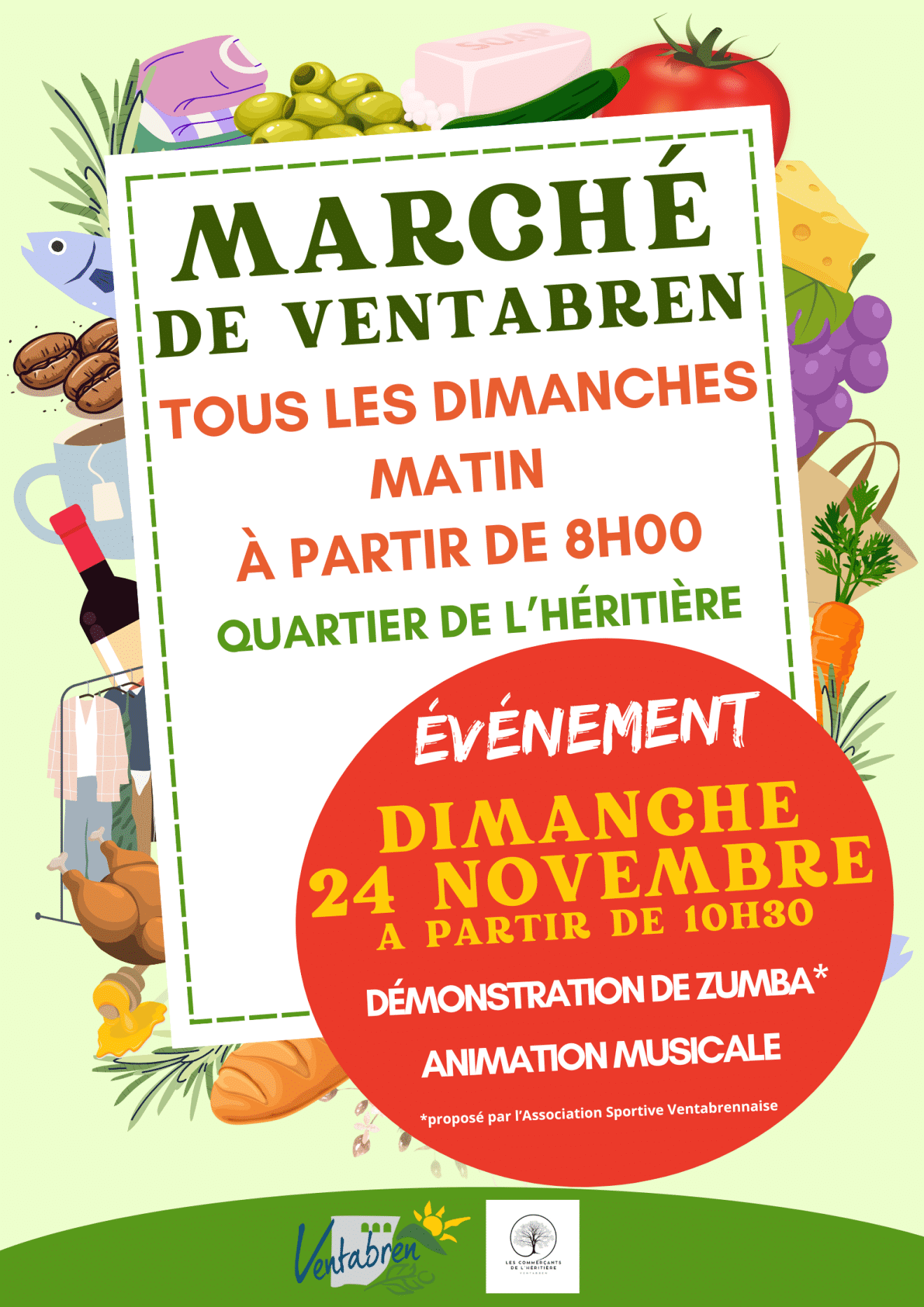 Affiche Marché-animation novembre