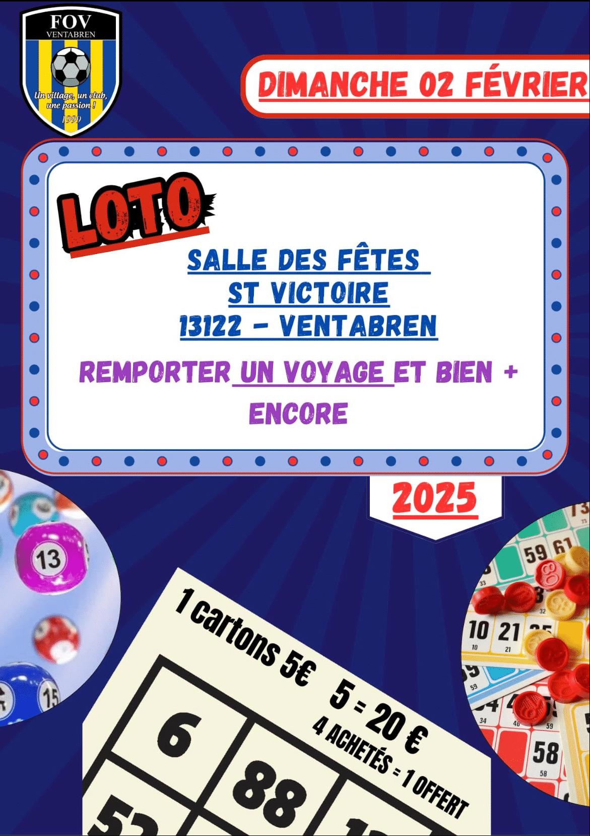 Loto de l’association Football Olympique de Ventabren