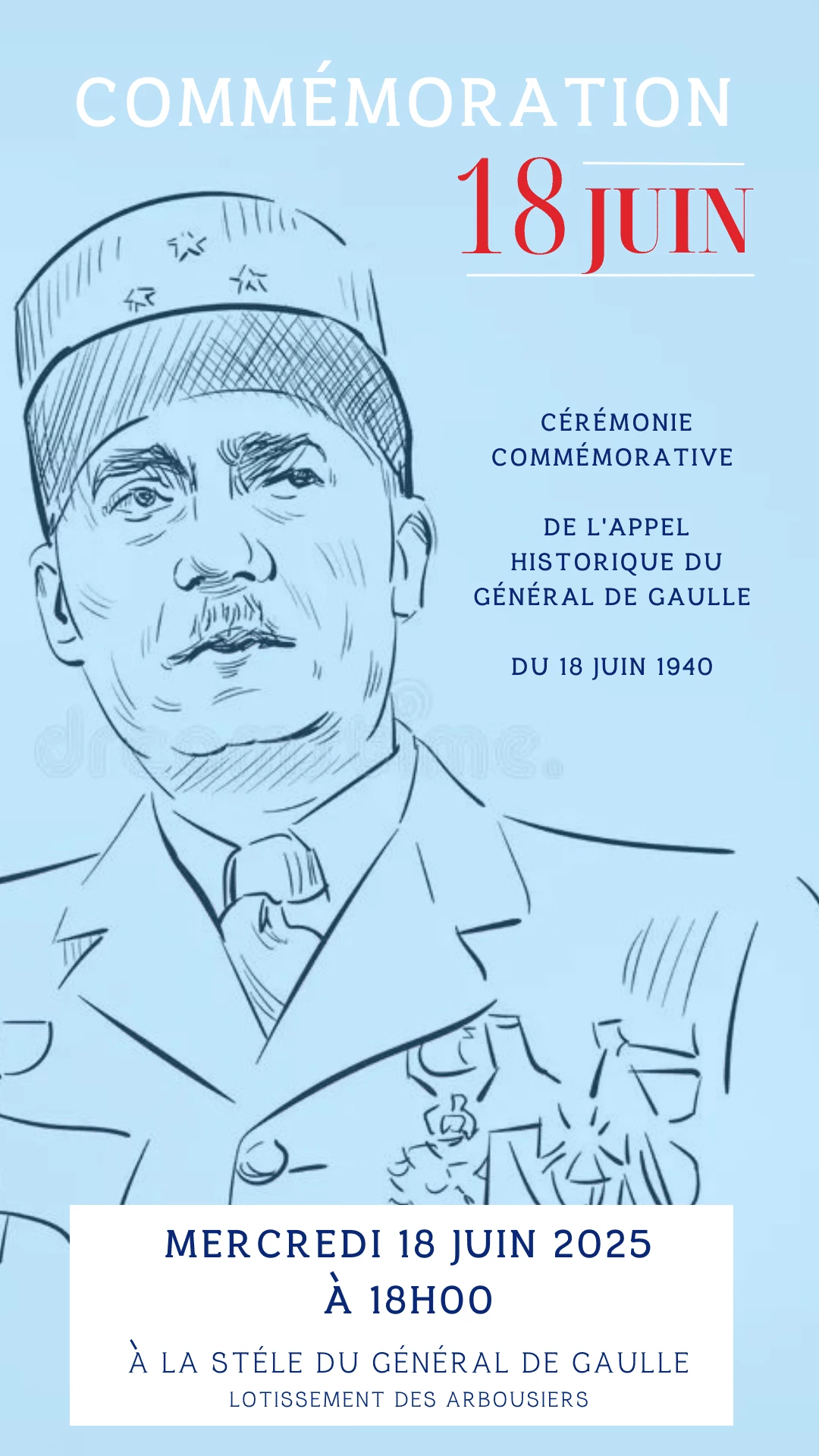 Cérémonie commémorative de l’Appel du Général de Gaulle du 18 juin 1940