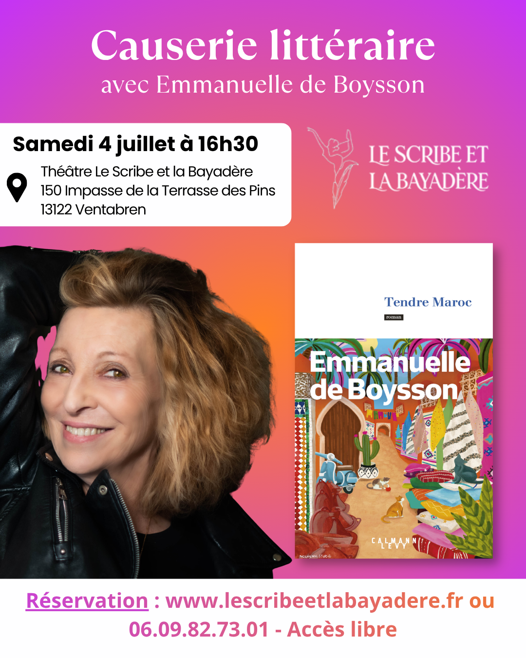 Causerie littéraire avec Emmanuelle de Boysson