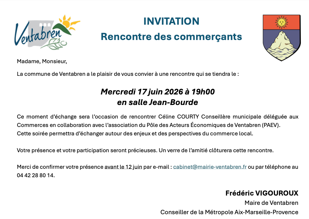 RÉUNION DES COMMERÇANTS