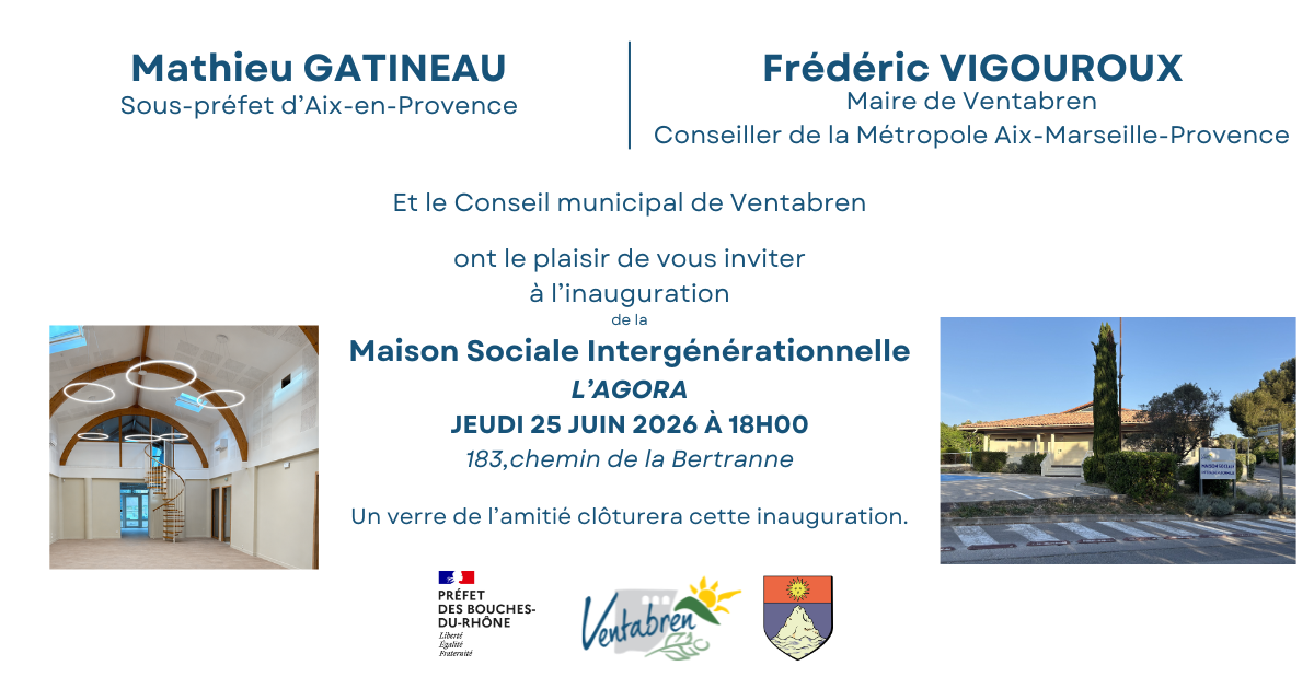 INAUGURATION DE LA MAISON SOCIALE INTERGÉNÉRATIONNELLE
