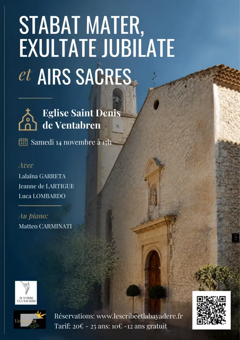 CONCERT « STABAT MATER, EXULTATE JUBILATE et AIRS SACRES »