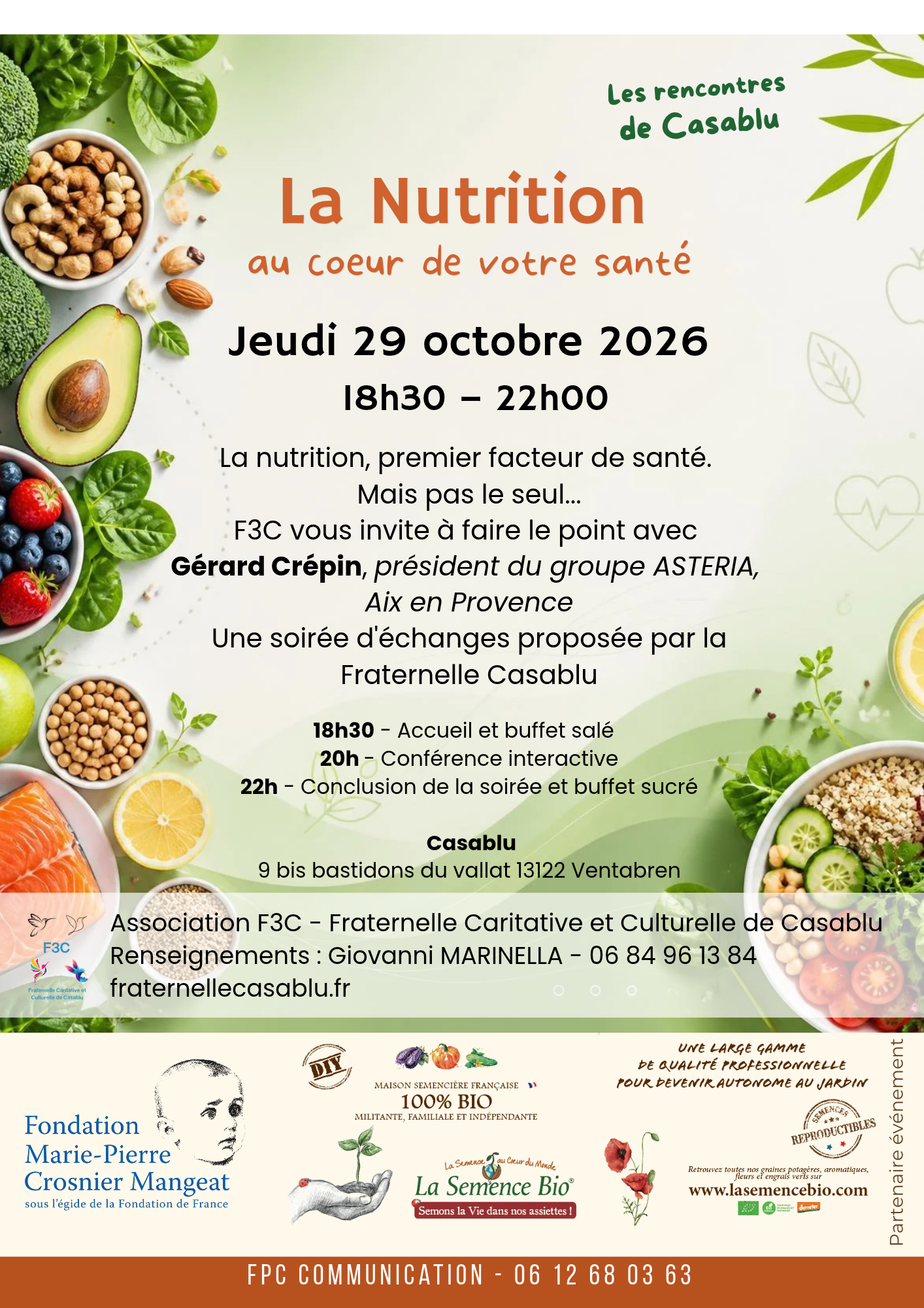 Conférence « La nutrition » – F3C